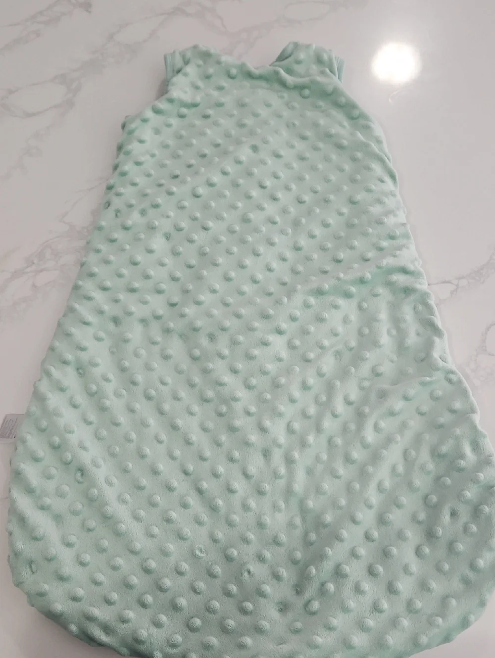 Mint Green Baby Sleep Sack - Zip Front Size 6-12 Months - Picture 3 of 6